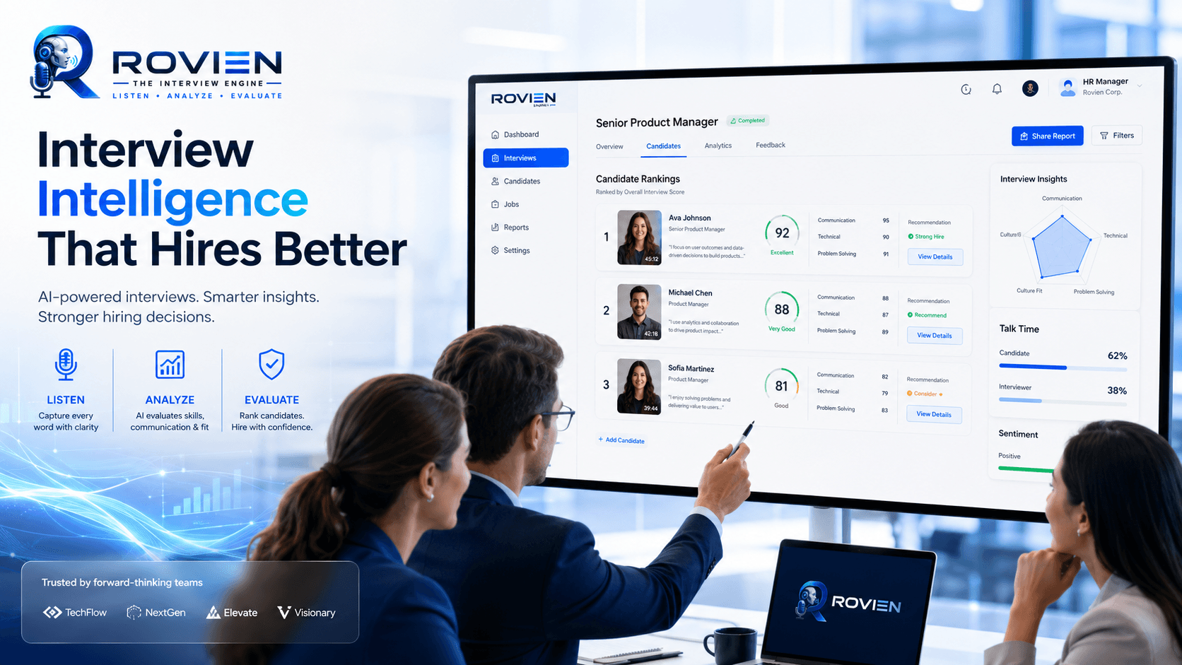 ROVIEN interview intelligence dashboard