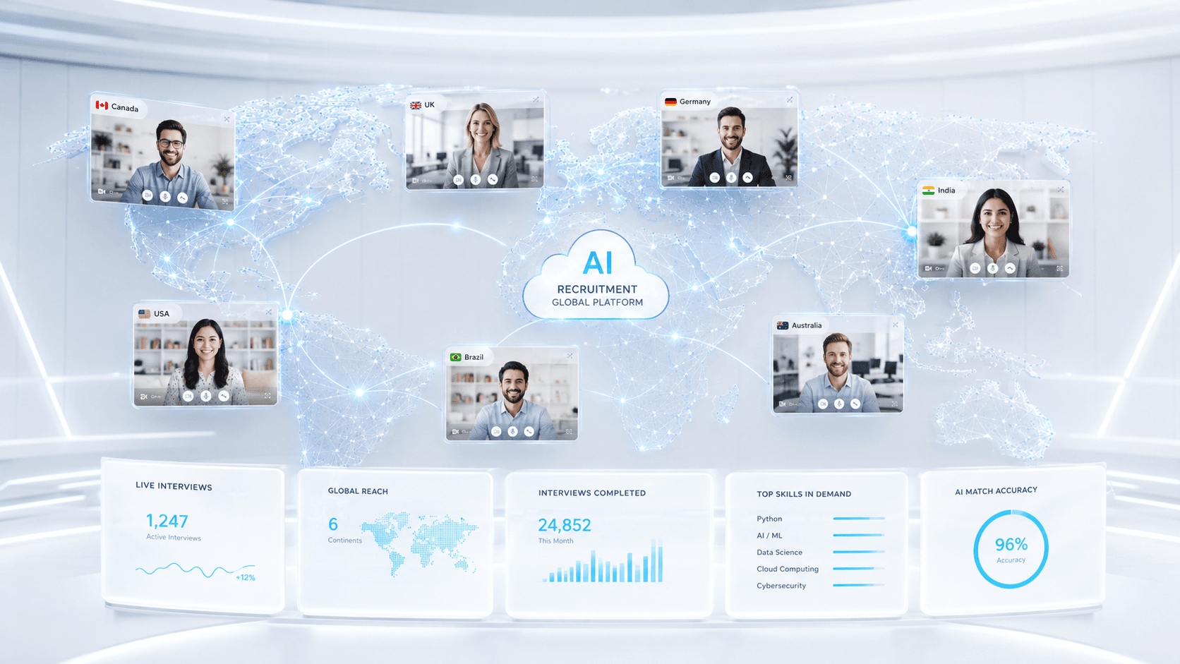 Global recruitment platform reach